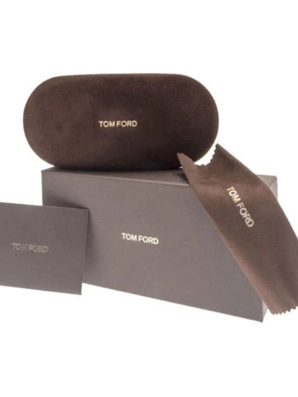 Tom Ford FT5045 390 Transparent Rust Brown Oval Glasses Frames 56mm Authentic